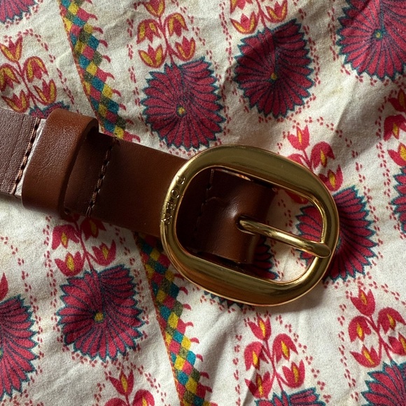 DOEN Wyatt Belt -- BRANDY Size S/M - like new - Picture 2 of 5